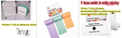 Portable Mini Bluetooth Thermal Label Printer – Inkless Printing