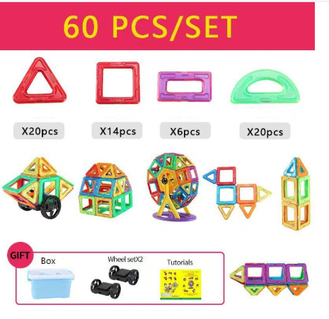 Magnetic Building Blocks Set – Kids Construction Toy