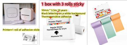 Portable Mini Bluetooth Thermal Label Printer – Inkless Printing