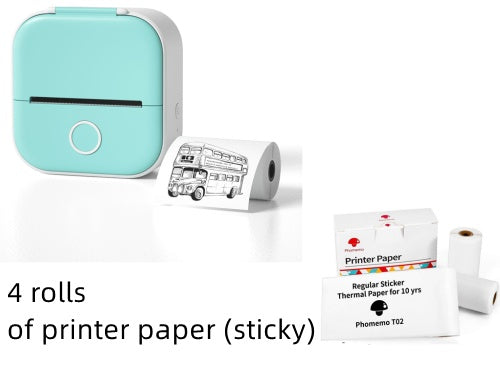 Portable Mini Bluetooth Thermal Label Printer – Inkless Printing