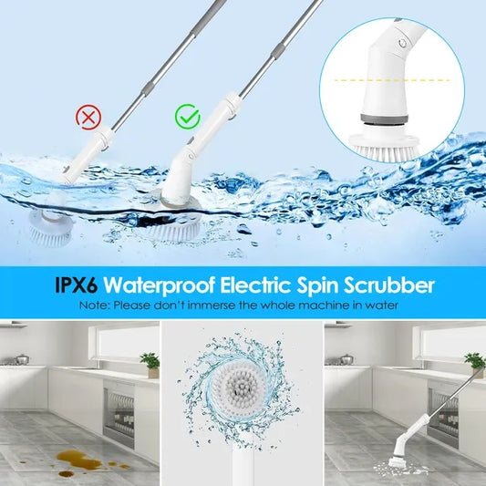 Hands-Free Bathroom Scrubber Brush
