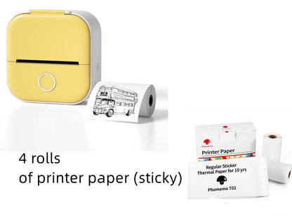 Portable Mini Bluetooth Thermal Label Printer – Inkless Printing