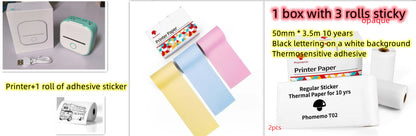 Portable Mini Bluetooth Thermal Label Printer – Inkless Printing