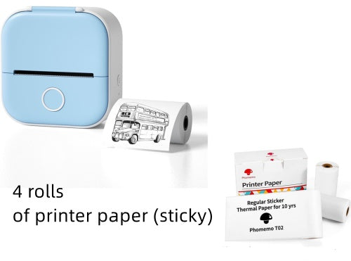 Portable Mini Bluetooth Thermal Label Printer – Inkless Printing