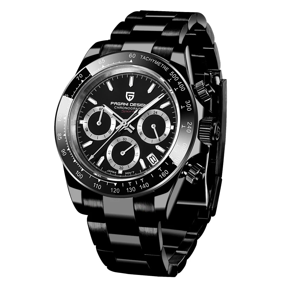 Pagani Design 1664 Chronograph Men's Watch – Sapphire Crystal, 10ATM
