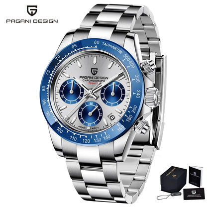 Pagani Design 1664 Chronograph Men's Watch – Sapphire Crystal, 10ATM