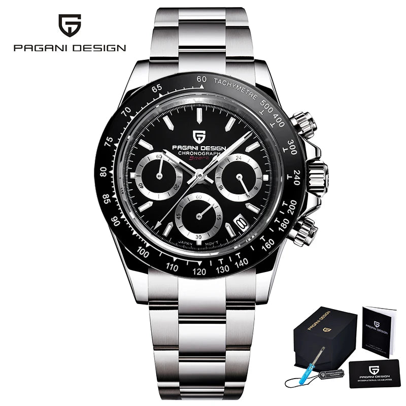 Pagani Design 1664 Chronograph Men's Watch – Sapphire Crystal, 10ATM