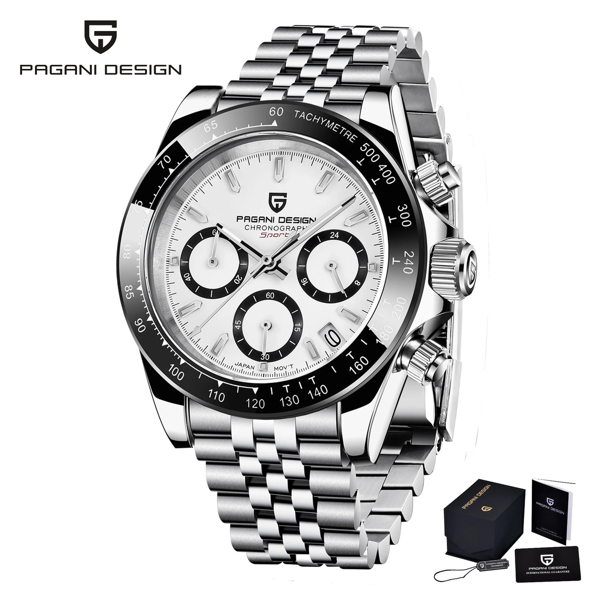 Pagani Design 1664 Chronograph Men's Watch – Sapphire Crystal, 10ATM