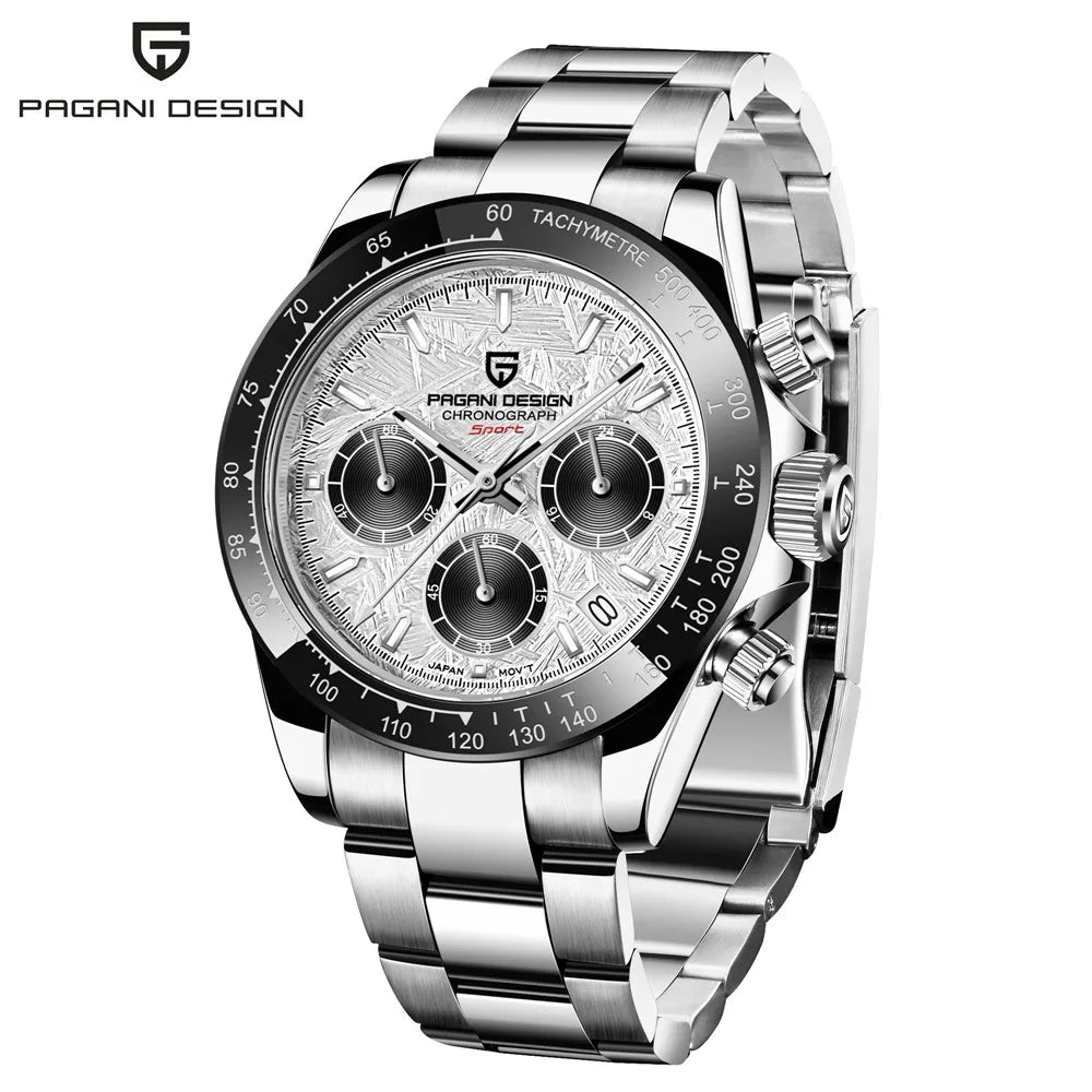 Pagani Design 1664 Chronograph Men's Watch – Sapphire Crystal, 10ATM