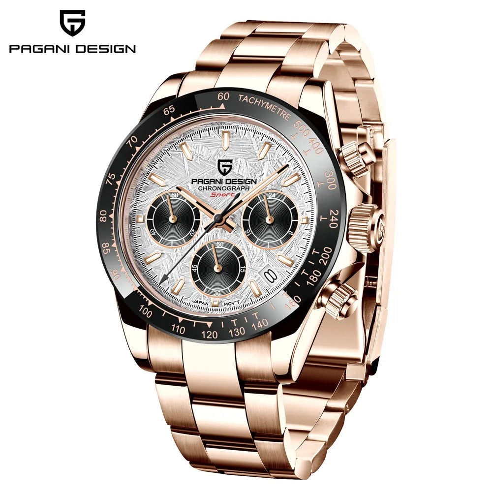 Pagani Design 1664 Chronograph Men's Watch – Sapphire Crystal, 10ATM