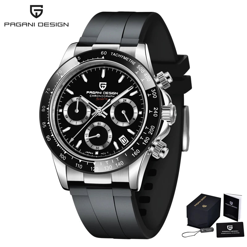 Pagani Design 1664 Chronograph Men's Watch – Sapphire Crystal, 10ATM
