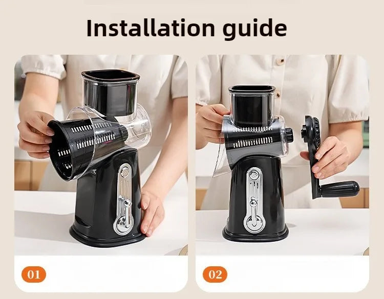 Multifunctional Vegetable Slicer & Grater with Suction Base