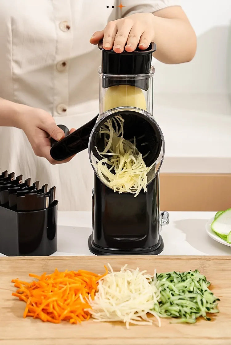 Multifunctional Vegetable Slicer & Grater with Suction Base