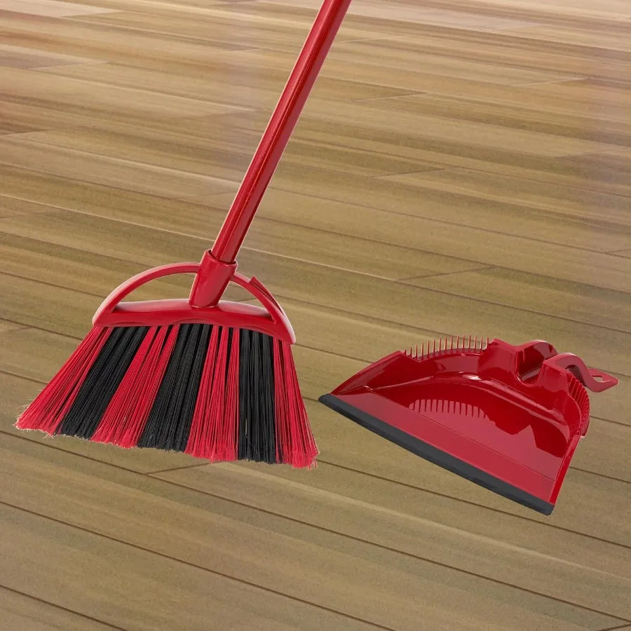 One Sweep Broom with Step-On Dustpan