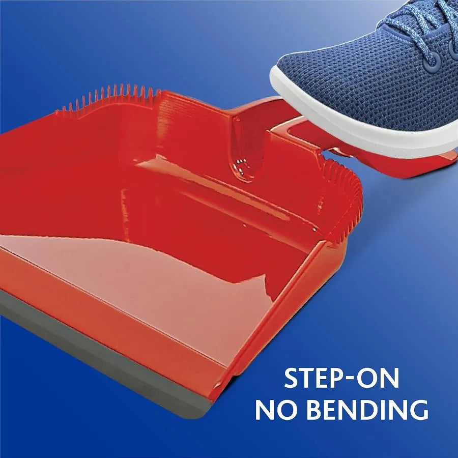 One Sweep Broom with Step-On Dustpan