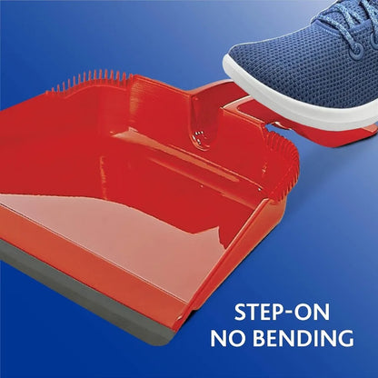 One Sweep Broom with Step-On Dustpan