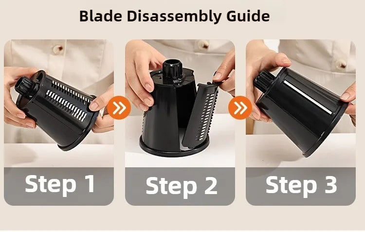 Multifunctional Vegetable Slicer & Grater with Suction Base