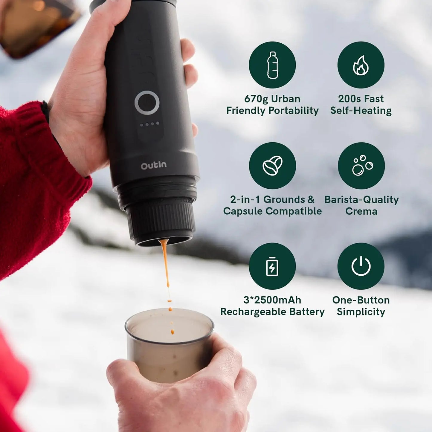 Portable Electric Espresso Machine – USB-C Travel Coffee Maker