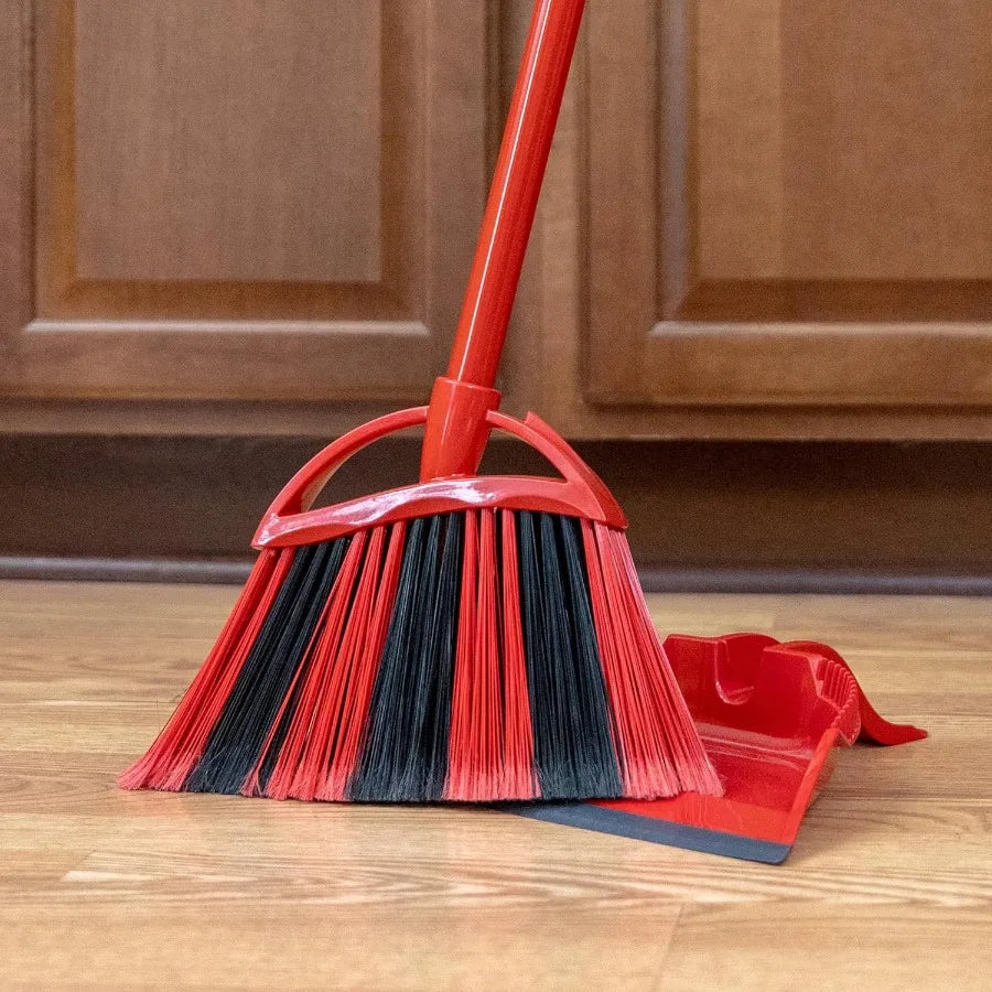 One Sweep Broom with Step-On Dustpan