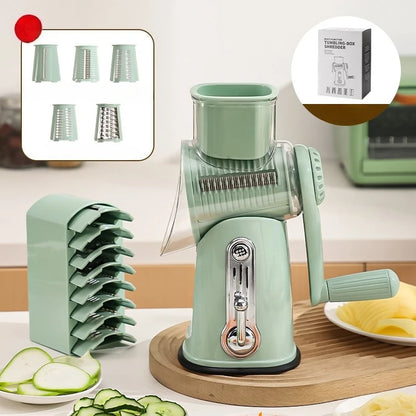 Multifunctional Vegetable Slicer & Grater with Suction Base