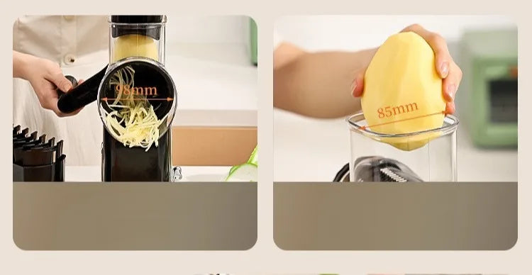 Multifunctional Vegetable Slicer & Grater with Suction Base