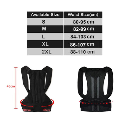 Adjustable Posture Corrector Brace – Unisex