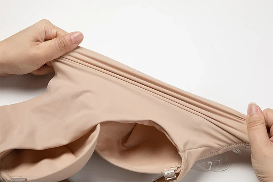 Women's Full Body Shaper Bodysuit – Deep V Backless Shapewear