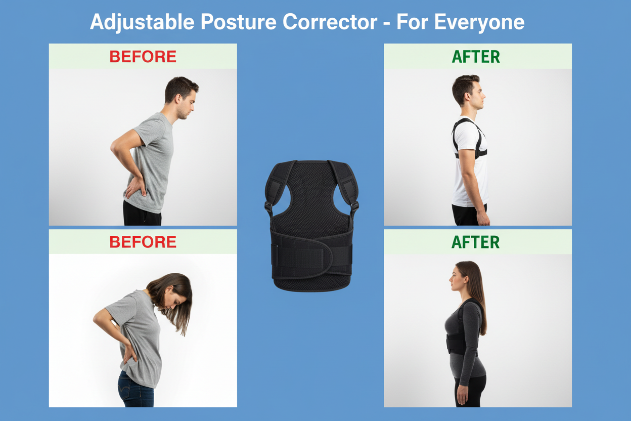 Adjustable Posture Corrector - Final Banner