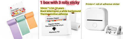 Portable Mini Bluetooth Thermal Label Printer – Inkless Printing