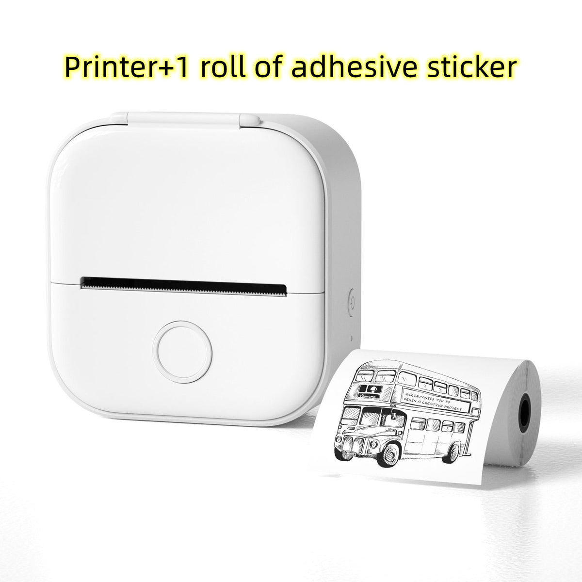 Portable Mini Bluetooth Thermal Label Printer – Inkless Printing