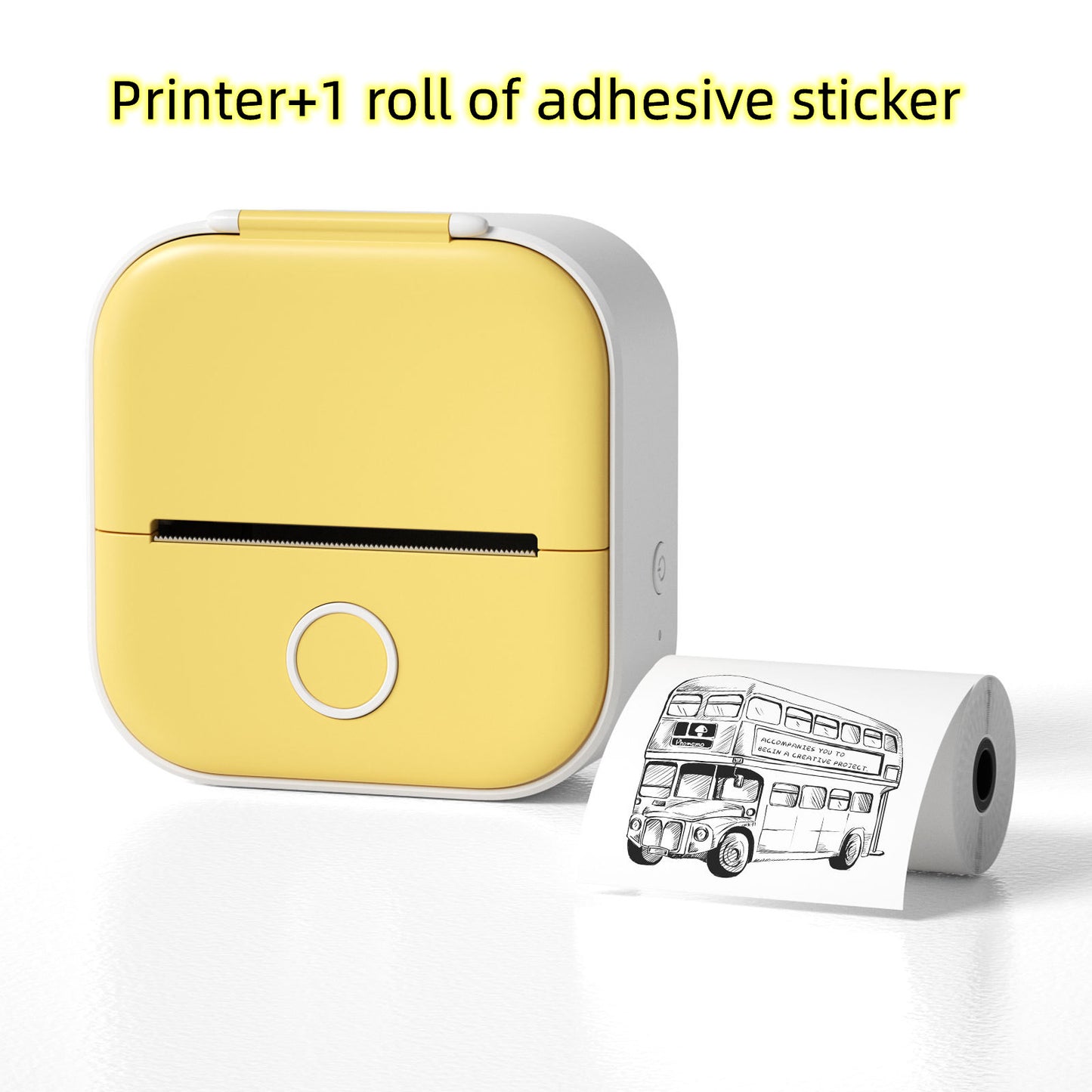 Portable Mini Bluetooth Thermal Label Printer – Inkless Printing